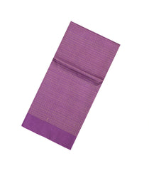 Magenta Woven Tussar Silk Saree With Checks & Dotted Motifs-TU3571