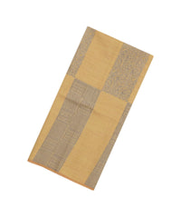 Sandal Woven Art Dupion Saree With Floral Vine Motifs-BL4938
