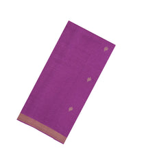 Lilac Woven Tussar Silk Saree With Floral Motifs-TU3271