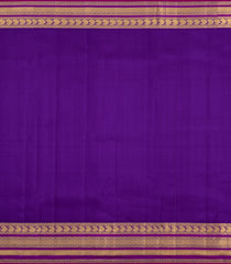 Neon Green Handloom Korvai Kanchipuram Silk Saree With Zari Buttas-KA16343