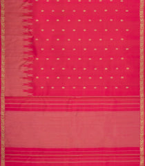 Hot Pink Handloom Kanchipuram Silk Saree With Annam Buttas-KA15055-Hot Pink