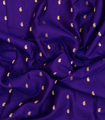 Purple Handloom Gadwal Silk Saree With Buttas & Contrast Border-GA0429