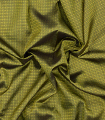 Bottle Green Handloom Kanchipuram Silk Saree With Rudraksham Motifs-KA16056