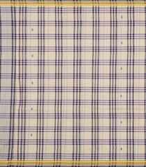 Taupe Woven Kadappa Cotton Saree With Checks-KN0751