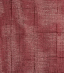 Red Printed Tussar Silk Saree With Floral Motifs & embroider Motifs-TU3846