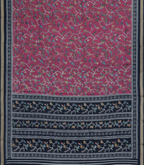 Chesnutt Pink Printed Chanderi Cotton Saree With Zari Border-BL5480