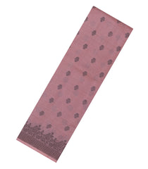 Dusty Pink Woven Tussar Silk Saree With Floral Buttas-TU3411