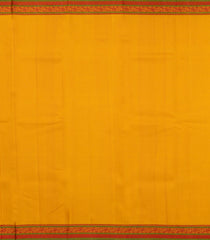 Mustard Handloom Kanchipuram Silk Saree With Thread work Buttas-KA14025