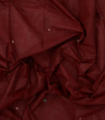 Maroon Handloom Kanchi Cotton Saree With Kamalam Buttas-KC1627