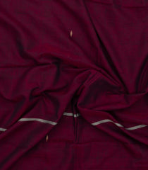 Maroon Handloom Bengal Cotton Saree With Buttas & Contrast Border-BG1971