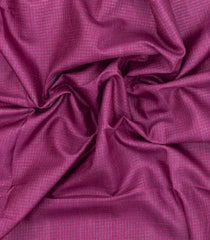 Magenta Printed Synthetic Tussar Silk Saree With Zari Checks & Contrast Pallu-SY0372