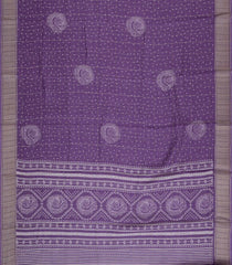 Lilac Printed Art Dola Silk Saree With Zari Checks & Border-BL5747
