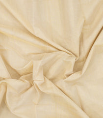 Off White Handloom Kerala Cotton Saree With Zari Checks-KEC1037