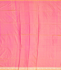 Dark Peach Handloom Banarasi Silk Saree With Floral Buttas-BE1495