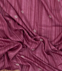 Dusty Pink Printed Synthetics Dola Zari Lining With Jacquard Zari Border-BL5167