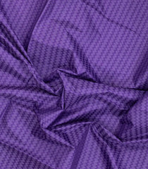 Purple Printed Tussar Silk Saree With Chevron Motifs-TU3363