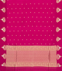 Hot Pink Handloom Banarasi Silk Saree With Zari Kanchipuram Butta Silk Sarees-BE1868