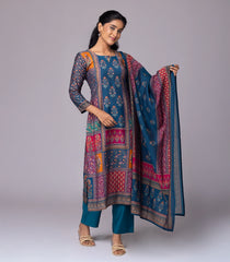 Navy blue Printed Kurta Set-RC5592