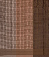 Brown Handloom Soft Silk Saree With Checks Motifs-SO4262