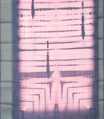Baby Pink Woven Art Linen Saree With Stripes & Tie & Dye Motifs-BL3975