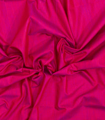Hot Pink Handloom Banarasi Raw Silk Saree With Stripes & Meena Border-BE1901