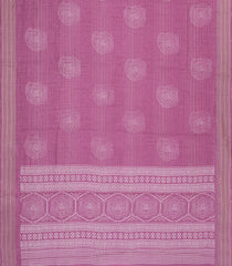 Dusty Pink Printed Synthetics Dola With Zari Stripes -BL5245