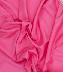Bubblegum Pink Woven Mysore Silk Saree With Contrast Zari Border-MS3593