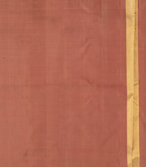 Off White Handloom Korvai Kanchipuram Silk Saree With Temple Border-KA15893