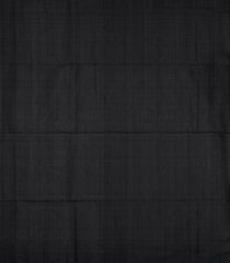 Black Handloom Soft Silk Saree With Floral Buttas-SO4699