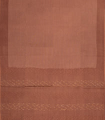 Brown Printed Tussar Silk Saree With Stripes-TU3372