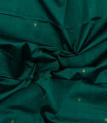 Sea Green Handloom Silk Cotton Saree With Buttas & Contrast Border-SC4472
