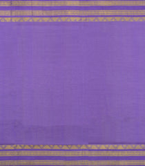 Light Green Handloom Silk Cotton Saree With Zari Stripes & Buttas-SC4501