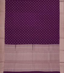 Purple Woven Mysore Silk Saree With Floral Motifs-MS3315