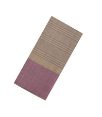 Lilac Woven Tussar Saree With Stripes-TU3352