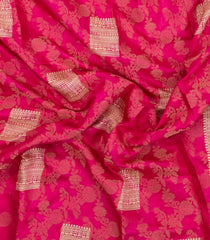 Pink Printed Synthetic Dola Silk Saree With Floral Motifs -SY0151