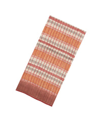 Multicolour Printed Tussar Silk Saree With Checks-TU3684