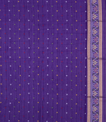 Purple Woven Art Dupion Saree With Floral Zari Motifs-BL5920