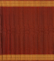 Black Handloom Gadwal Silk Cotton Saree With Buttas -GA0278