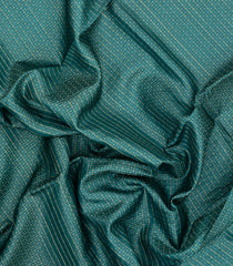 Sea Green Woven Tussar Silk Saree With Checks & Dotted Motifs-TU3570