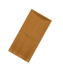 Oil Mustard Woven Tussar Silk Saree With Stripes & Zari Border-TU3492