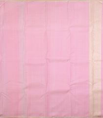 Cream Handloom Kanchipuram Silk Saree With Multicolour Stripes Rising Border-KA16643