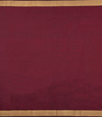 Dark Maroon Handloom Kanchipuram Silk Saree With Dotted Stripes-KA15038-Dark Maroon