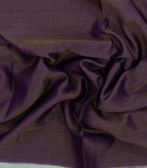 Dark Purple Woven Blended Viscose Saree With Contrast Border-BL5621