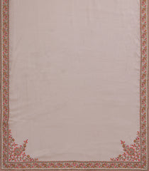 Cream Woven Synthetic Blended Tissue Saree With Embroidered Motifs-EN2024