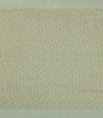 Aquamarine Woven Blended Organza With Printed Motifs-BL4736