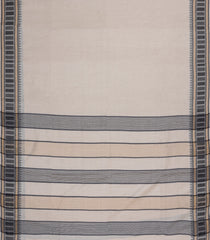 Taupe Woven Tussar Silk Saree With Contrast Border-TU3478