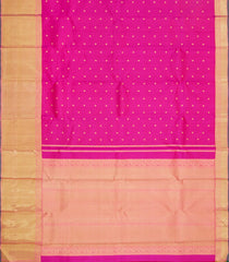 Pink Handloom Kanchipuram Silk Saree With Buttas & Zari Border-KA15698