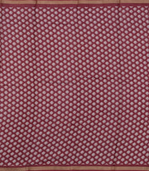 Crimson Printed Blended Cotton Saree With Zari Border-BL5668