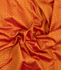 Red Handloom Kanchipuram Silk Saree With Rudaraksham Zari Motifs-KA16809