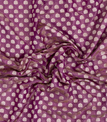 Lilac Handloom Banarasi Tissue Silk Saree With Floral Motifs-BE1831